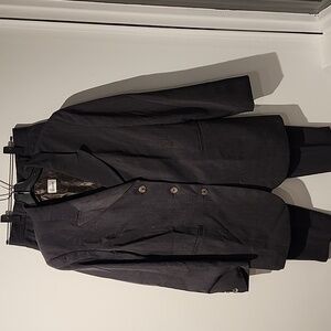 Vintage 3-piece (jacket, pants, skirt) lecomte wool/poly. Gray. Size 40 (US 10)